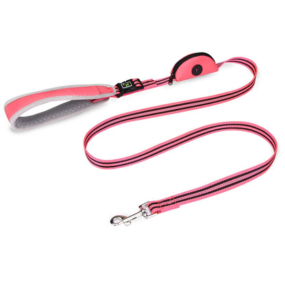 Dog Lead with Poop Bag Holder-DOGERYS
