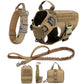 Large Dog Harness And Leash Tactical Set-DOGERYS