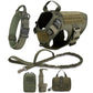 Large Dog Harness And Leash Tactical Set-DOGERYS