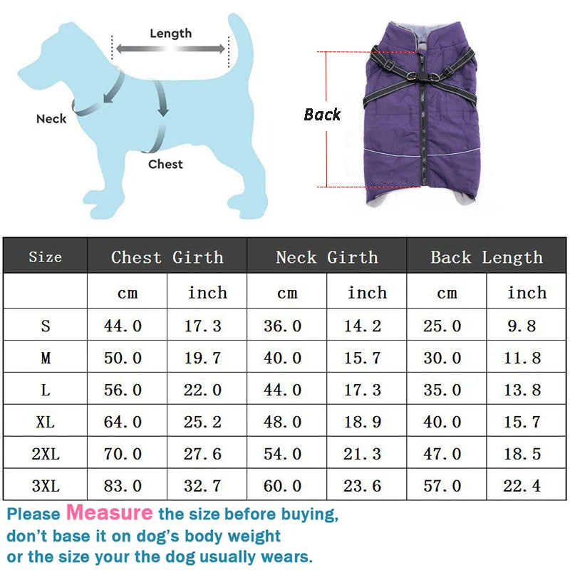 Dog raincoat with Harness for Medium Large Dogs Waterproof-DOGERYS